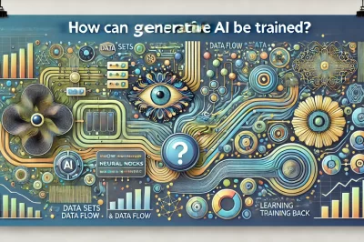 How can generative AI be trained?